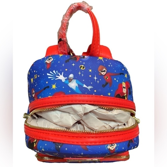 Loungefly NWT Disney Parks The Incredibles Backpack Absolutely Beautiful Purse! main image 11